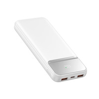 Power Bank Bersertifikasi 3C 10000-20000mAh Kapasitas Besar Pengisian Cepat Bahan ABS/PC Tahan Api Baterai Lithium Polymer untuk Ponsel