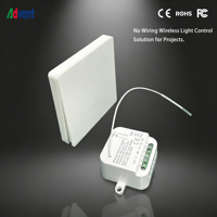 Interruptor de Pared Inalámbrico Inteligente Advent FH861-043-2 con Wi-Fi, Regulable, Control Remoto, IP44 Impermeable, Compatible con la Aplicación Smart Life, para Reino Unido/EE. UU.