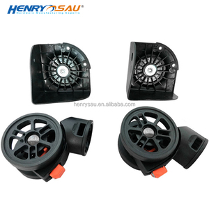 Đen Xoay Nhựa Hành Lý Bánh Xe 50 Mét Có Thể Tháo Rời Xe Đẩy Caster Cho Hành Lý Vali 360 Độ Xoay PVC Bánh Xe Vali - Product Image 6