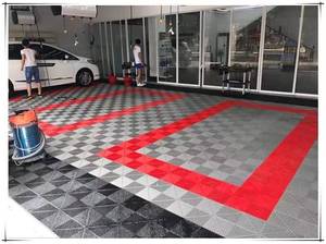 Venta caliente plástico PP azulejo antideslizante enclavamiento baldosas al aire libre interior - Product Image 5