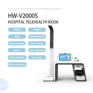 Station de contrôle médical tout-en-un HW-V2000S, kiosque de télémédecine, équipement médical, kiosque de soins de santé en libre-service pour les patients - Product Image 3
