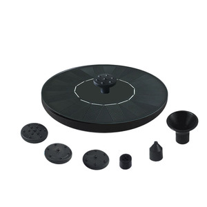 Solar Powered Floating Fountain With Battery And Water Separation Protection For Garden Pond Outdoor Use - Product Image 1