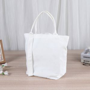 Custom Print Pattern Eco-Friendly Foldable Canvas Handbag <b>Portable</b> Vintage Style Reusable Tote Shoulder Bag Open for Shopping - Product Image 2