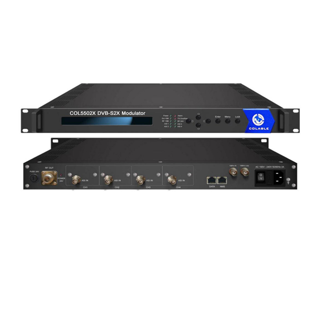 Latest Upgraded Satellite Tv Broadcasting Equipment Digital Tv Modulator QPSK 8PSK APSK DVB-S/S2X Modulator COL5502X