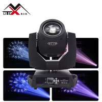 Projecteur Beam 230W 7R avec culot E27, contrôle DMX512, têtes mobiles à 14 couleurs pour DJ/Disco/Éclairage de scène en direct