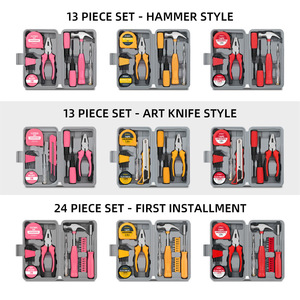 Bộ phần cứng 12 Mảnh cho quà tặng gia đình, dụng cụ cho thợ điện, hộp công cụ sửa chữa, kết hợp đa chức năng, bộ giá cả phải chăng - Product Image 3