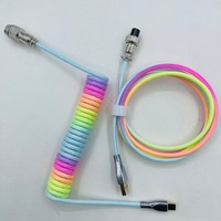 Kabel Keyboard Mekanis Kabel USB Kabel Plug Udara Aviator Spring USB C Cable