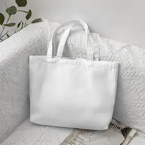 Vente en gros de Bolsas De Tela De Colores College Plain réutilisable sac en tissu d'épicerie en toile de coton fourre-tout avec poche