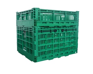 600x500x170 mm Crate Factory Price Plastic Foldable Crate Collapsible Cheap Plastic Container Plastic Foldable Crate