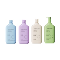 Botella Plana Personalizada de PET de 375 ml para Champú, Envase para Gel de Ducha, Botella con Bomba para Enjuague Bucal, Botella para Cuidado de la Piel