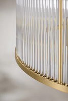 Lustre suspendu en cristal à LED avec cadre en cuivre, style moderne de qualité, décoration de salle à manger, décoration intérieure personnalisée