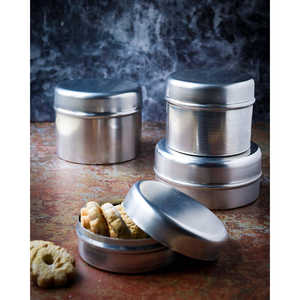 Juego de Tres Frascos de Almacenamiento Bajos de Aluminio Daniele F. - Product Image 3