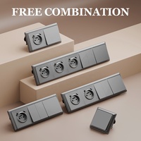 Moderno Retro 1 Gang 1 Way/2 Way Touch Switches Durable Panel de tablero grande Estándar europeo Interruptores de pared eléctricos residenciales