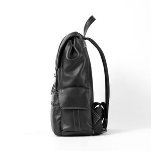 Sac à dos de voyage multifonctionnel Usb de qualité supérieure pour ordinateur portable de 15.6 pouces sac à dos pour ordinateur portable en cuir véritable de luxe pour hommes - Product Image 3