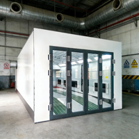 Voiture avancée avec chauffage diesel 12 kW, éclairage antidéflagrant, système de filtration haute efficacité, station de pulvérisation