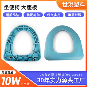 ที่นั่งชักโครกทรง D สีฟ้าโอเชียน ขนาดใหญ่ สำหรับผู้สูงอายุ ใช้เพื่อสุขภาพและการนวด - Product Image 5