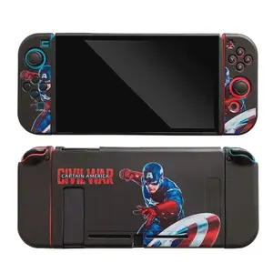 Étui de protection Marvel <span class=keywords><strong>Spider</strong></span> <span class=keywords><strong>Man</strong></span> pour <span class=keywords><strong>Switch</strong></span> Oled Shell boîtier de protection fendu pour Nintendo <span class=keywords><strong>Switch</strong></span> Accessoires NS Console - Product Image 1