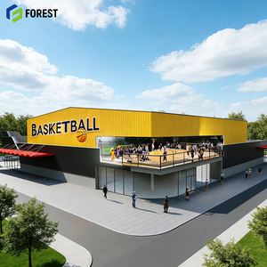 Heavy Duty Galvanized Steel Basketball Gymnasium <b>Kit</b> Quick Assembly Industrial Building Pack Direct Factory - Product Image 1