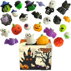 Caja Sorpresa Mayorista de Juguetes Blandos de Halloween 24/36PCS, Juguetes Blandos Mochi de Calabaza y Araña para Halloween al por Mayor - Product Image 1