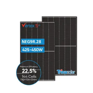 Trina Solar Panels 450W 445W 430W 435W 440W N TYPE Pannelli Solari Monocrystalline High Efficiency Solar PV Panel