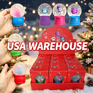 USA Warehouse Mixed Colors Christmas <strong>Snow</strong> <strong>Globe</strong> Fidget Toy Liquid-Filled Squishy Toy with Swirling <strong>Snow</strong> for <strong>Children's</strong> Gifts - Product Image 1