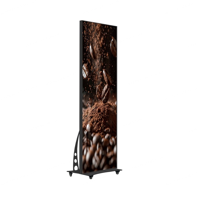 Factory Direct Sales Foldable LED Poster Display P2.0 Indoor HD GOB Process Standing LED Poster Screen 500cd Brightness 1-Year