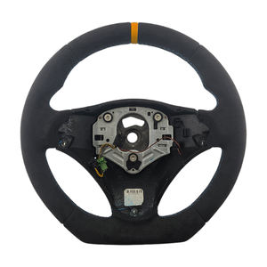Volant de direction pour BMW E90 E92, vente chaude, qualité supérieure, en Alcantara, avec surpiqûres bleues, vente en gros - Product Image 1