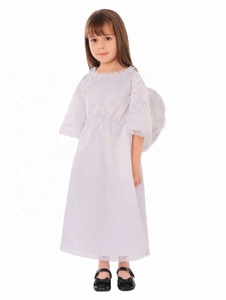 Eleganti Costumi da Angelo per Bambine, Abito Bianco con Ali per Spettacoli e Halloween, Vestiti per Cosplay - Product Image 5