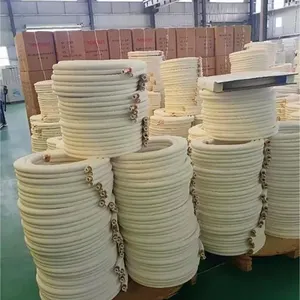 Pu Song 1\/4\" LL X 3\/8\" SL Pe Aircon Insulated Copper Pipe Copper Tubes For Refrigeration