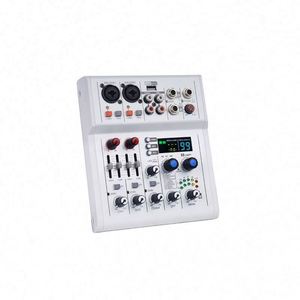Consola de Audio Mini OEM de 4 Canales, Interfaz de Tarjeta de Sonido con Bluetooth para Grabación en Vivo, KTV, DJ en Casa - Product Image 2