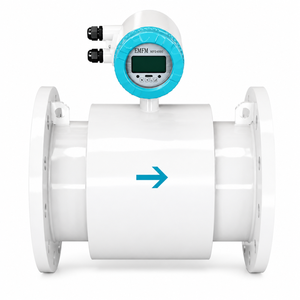 Débitmètre numérique compact de 8 pouces pour l'eau, 24V, OEM personnalisable, en acier inoxydable - Product Image 1