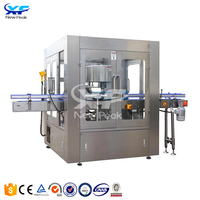 Étiqueteuse automatique d'impression adhésive thermofusible d'eau minérale de bouteille ronde d'animal familier