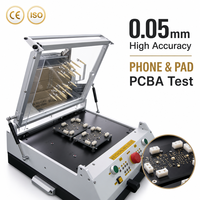 Herramienta de prueba funcional para PCBA de teléfono/tableta, dispositivo de programación y prueba de operación manual, soporte de prueba de aleación de aluminio y acero G12 con pines Pogo