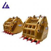 Penjepit Ember untuk Excavator Mikro 1-3 Ton, Pembersihan Kebun dan Area Sempit, Bersertifikat CE, Garansi 18 Bulan