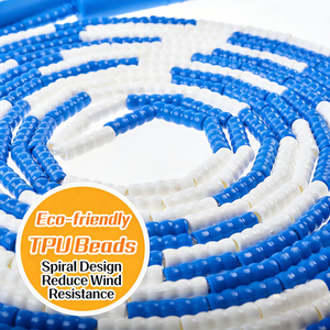 YUEDONG <span class=keywords><strong>Corde</strong></span> à <span class=keywords><strong>sauter</strong></span> réglable en bambou perlé, bleue, rose, colorée, segmentée, pour enfants et adultes, entraînement sportif - Product Image 4