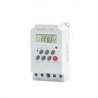 Interruptor de Control de Tiempo Inteligente Programable Diario/Semanal de 7 Días, 15A 30A 63A, para Uso Doméstico e Industrial, Alimentado por Batería, con Retardo de 2 Segundos, Automático