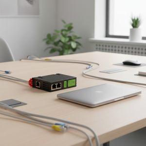 Mniot การ ETH-NAT พอร์ตอีเธอร์เน็ตอินเตอร์เฟซ PLC แนวอุตสาหกรรม ABS การส่งผ่านพอร์ตแบบโปร่งใส - Product Image 3