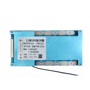 BMS Lifepo4 12S 43.8V 50A-120A pour batterie LFP au fer 3.2V avec protection de l'équilibre de la température Charge/Décharge même port de carte - Product Image 1