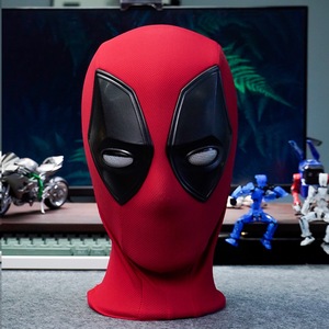 Yeux mobiles <span class=keywords><strong>Super</strong></span>-<span class=keywords><strong>héros</strong></span> Wade Wilson Costume Casque d'Halloween Masque, masque lumineux de piscine à distance - Product Image 1