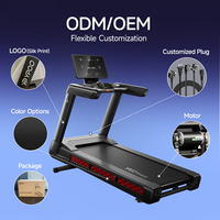 Tapis roulant électrique intelligent commercial YPOO M8 PRO avec écran LED, nouveau design, pour la salle de sport, avec application