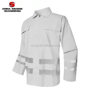 reflective white color top and pant pvc coated two pcs one set water proof rain coat