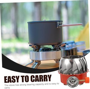 Hot Sale Factory Price Portable Wind Proof Red Alloy Mini Foldable Single Burner Butane <b>Gas</b> Stove <b>Ignition</b> for Outdoor Camping - Product Image 3
