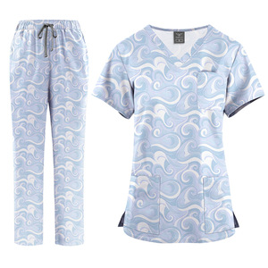 2026 New Arrival Printed Hospital Uniforms <strong>Nurse</strong> Uniform Sets for Men Women for Hospital <strong>Nurses</strong> Workwear Scrubs <strong>Outfit</strong> - Product Image 5