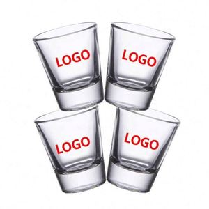 Hot Sale Custom Logo Premium Transparent Unbreakable Durable Portable Shot Glass Cups <b>Lead</b> Free Crystal 30-50ml Capacity for - Product Image 1