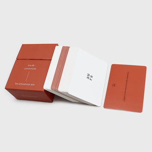 Tùy chỉnh sản xuất in đầy đủ màu sắc pháp hội thoại thẻ Đảng trò chơi câu hỏi thẻ trong hộp - Product Image 5