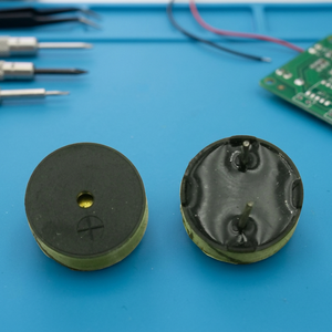 14mm Black <b>Plastic</b> Pin Mounting Piezo Buzzer Alarm - Product Image 2