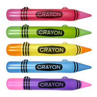 Joyee Crayon Gonflable en PVC Coloré Léger pour Décoration de Fêtes et de Salles de Classe - Vente en Gros