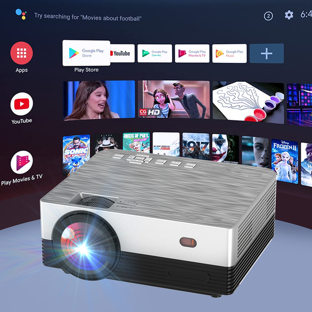 EASIPRO Lcd 1080p hd Best Projector Screen 120 Inch Home Theater Room Smart Android Portable Video Projector