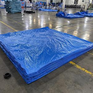 Bâche en plastique PE bleu industriel, haute durabilité, grande capacité, très résistante, options de couleur, options de taille personnalisées - Product Image 5