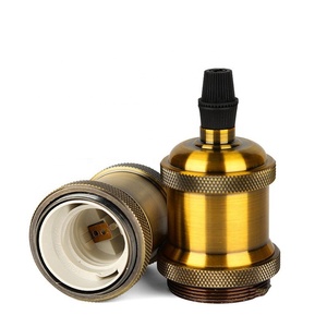 E27 Holder <strong>Lamp</strong> <strong>Socket</strong> Manufacture Aluminum Light Bulb Vintage <strong>Socket</strong> With Ring - Product Image 1